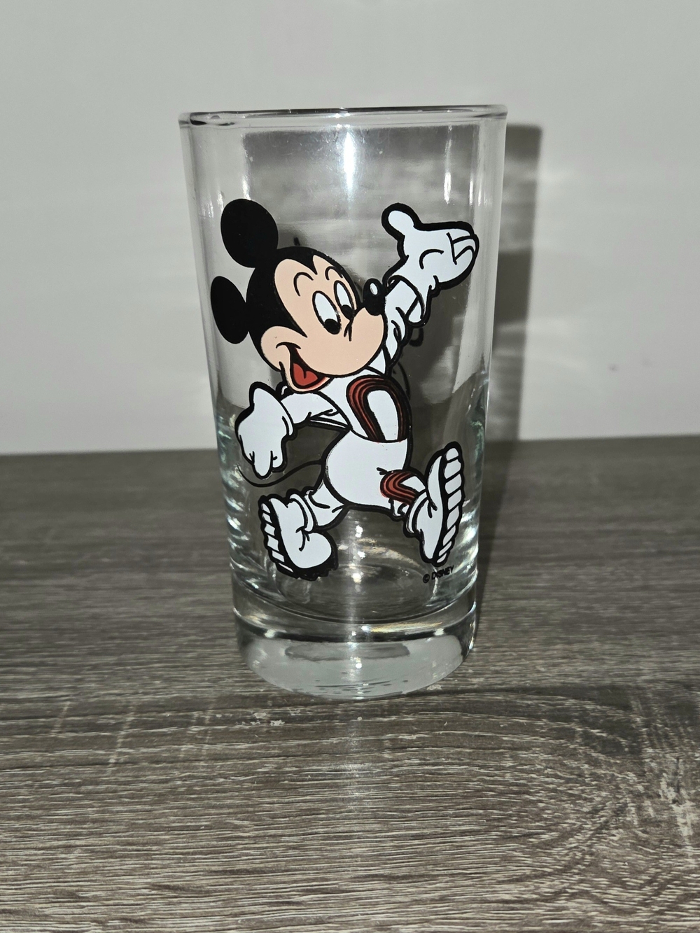 Vintage Disney Mickey Mouse Club Drinking Juice Glass Souvenir 4 3/4 inch.